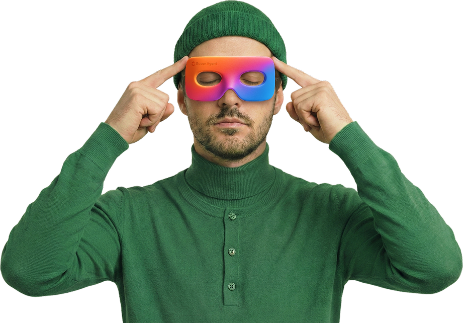 Green Super Agent with Telekinesis