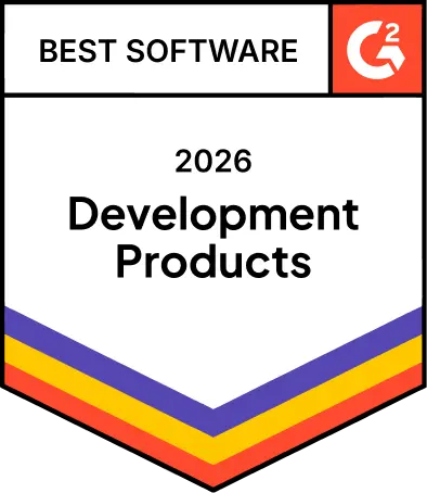 G2 Best Software 2026 Development Products award badge