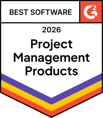 G2 Best Software 2026 Project Management Products award badge