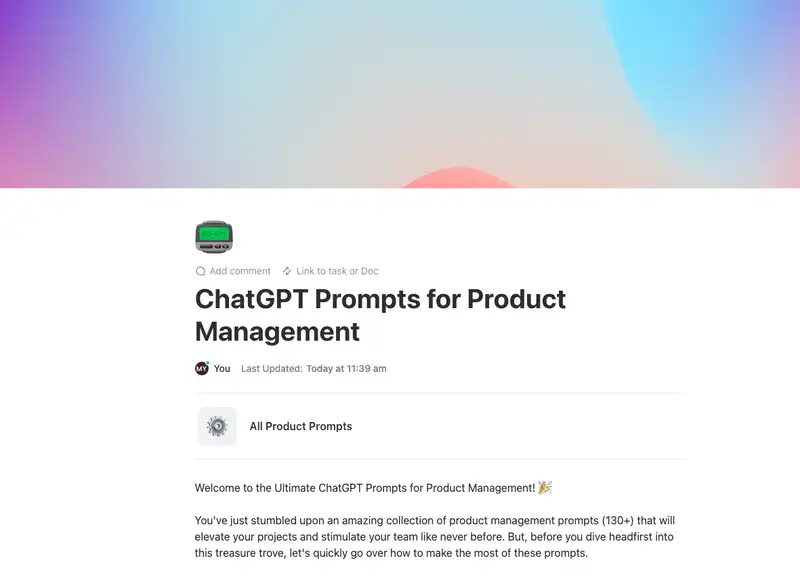 You've just stumbled upon an amazing collection of product management prompts (130+) that will elevate your projects and stimulate your team like never before. 