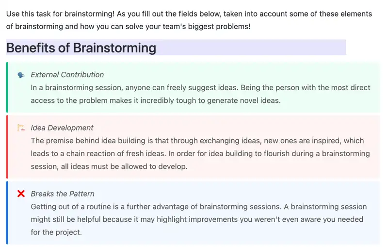 Brainstorming is one of the best ways to come up with ideas, and this template will help make it easy for you. This template includes helpful tips on how to get started and how to keep your brainstorming session organized.