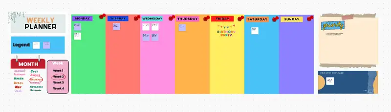 A weekly planner resembles a hybrid of a diary and a calendar. It aids in the organization and planning of your obligations, commitments, and obligations. You can set up a planner to be a daily or a weekly calendar. Your whole week will normally be displayed over two adjacent pages in the weekly calendar.