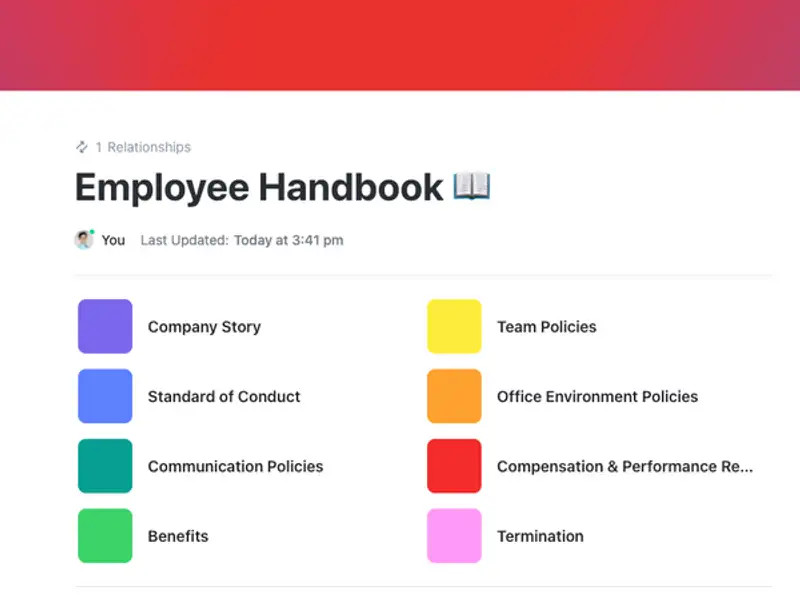 Employee Handbook for Contractors Template Download
