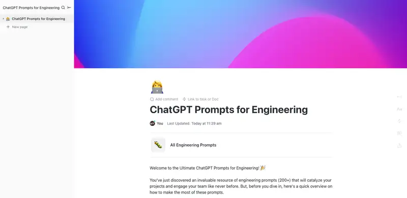 You've just discovered an invaluable resource of engineering prompts (200+) that will catalyze your projects and engage your team like never before. 