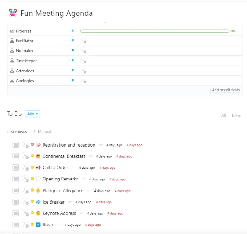 It is important to encourage fun meetings within an organization to ensure that your employees do not only work from 8 to 5 but are also enjoying their work! Ensure productivity and a healthy workplace for everyone by using this Fun Meeting Agenda during your meetings.